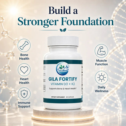 GILA Fortify Vitamin D3 + K2: Bone & Heart Support - Capsules