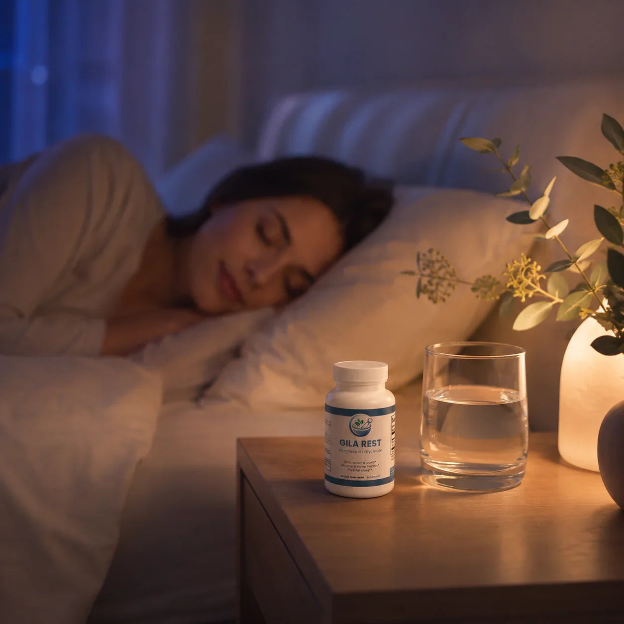 GILA Rest Magnesium Glycinate: Relaxation Sleep & Muscle Support - Vitamins & Minerals