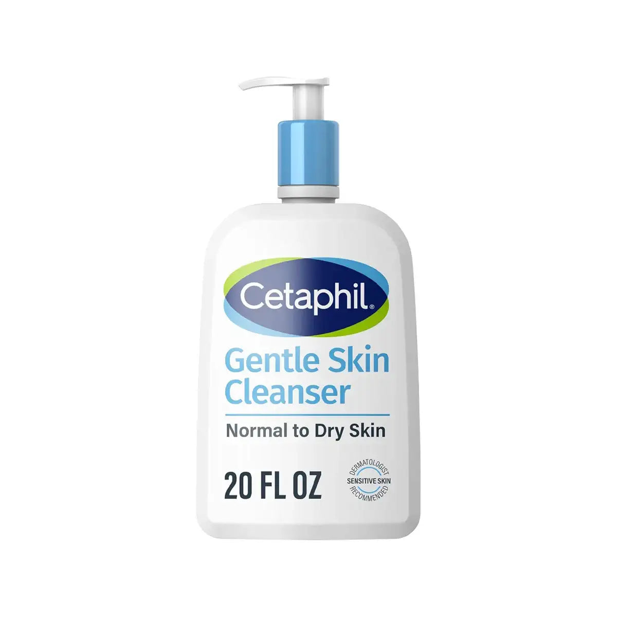 Cetaphil Face Wash, Hydrating Gentle Skin Cleanser on a white background